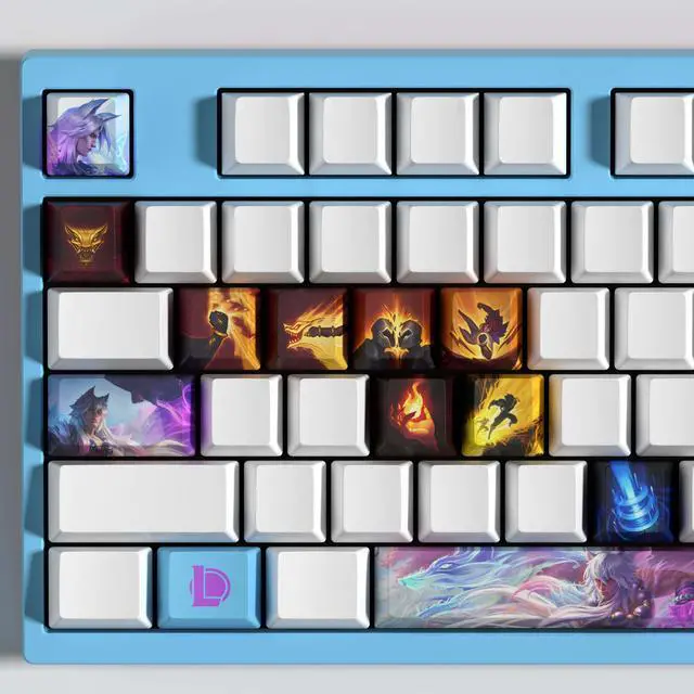 Alt view image 4 of 5 - League of Legends keycap Sett PBT heat-sublimation keycaps 14key OEM Height