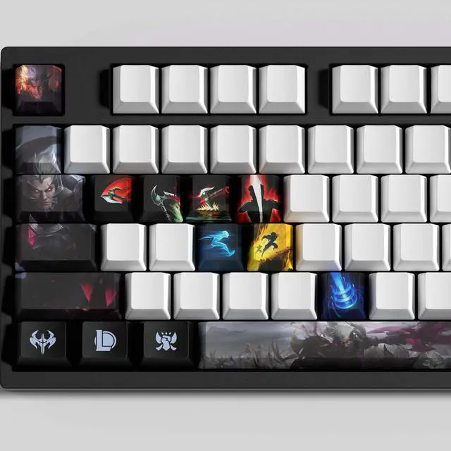 Alt view image 3 of 5 - League of Legends keycap Darius PBT heat-sublimation keycaps 30key OEM Height