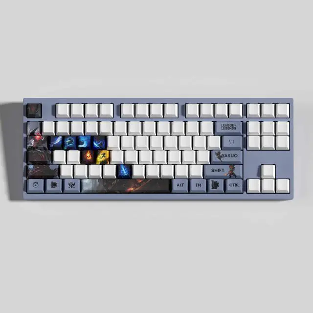 Alt view image 3 of 5 - League of Legends keycap Yasuo PBT heat-sublimation keycaps 30key OEM Height