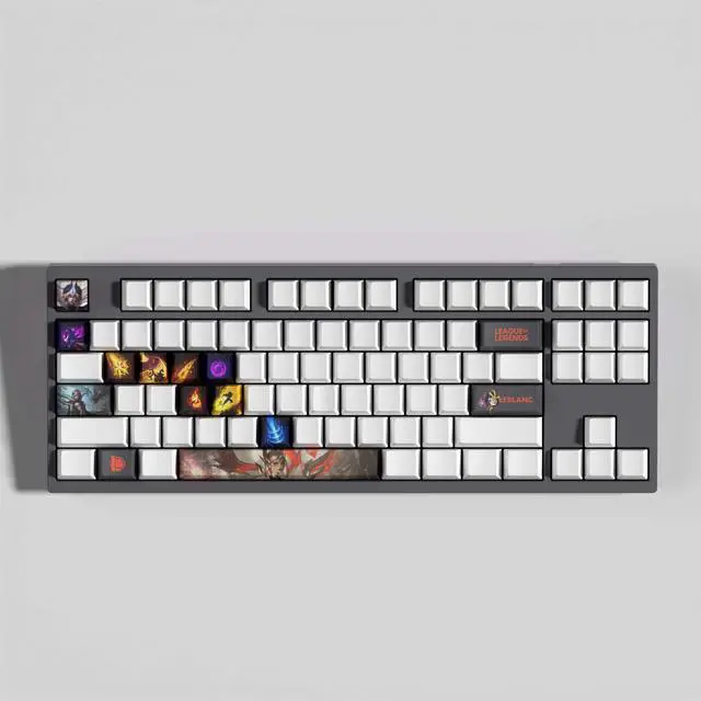 Main image of League of Legends keycap LeBlanc PBT heat-sublimation keycaps 14key OEM Height
