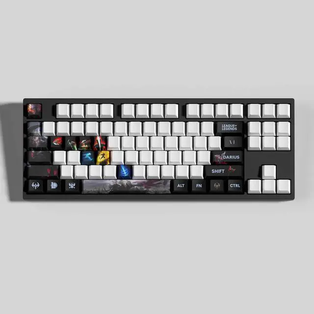 Alt view image 4 of 5 - League of Legends keycap Darius PBT heat-sublimation keycaps 30key OEM Height