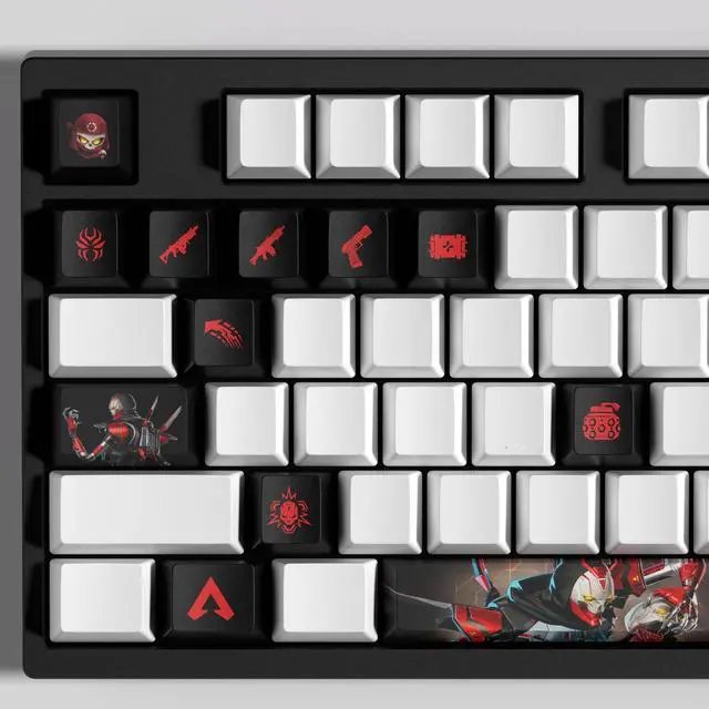 Alt view image 4 of 4 - APEX keycap REVENANT PBT heat-sublimation keycaps 14key OEM Height