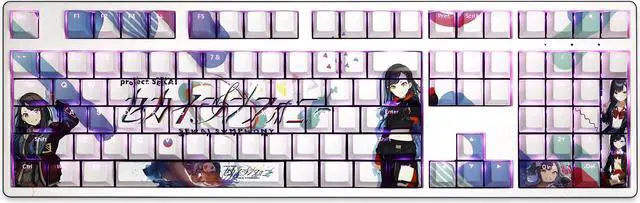Main image of World Plan Colorful Stage Shiraishi An translucency PBT heat-sublimation keycaps 108key Cherry Height