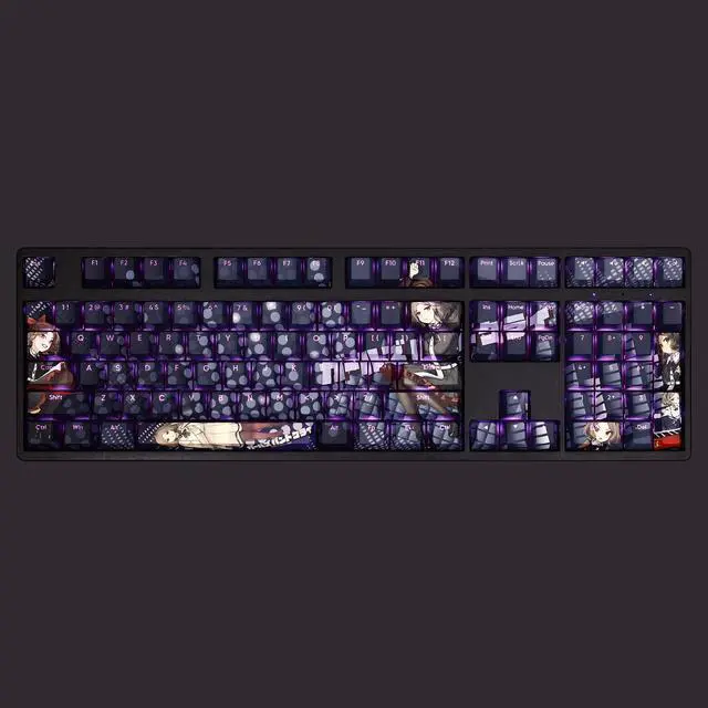 Main image of GIRLS BAND CRY Ebizuka Tomo translucency PBT heat-sublimation keycaps 108key Cherry Height