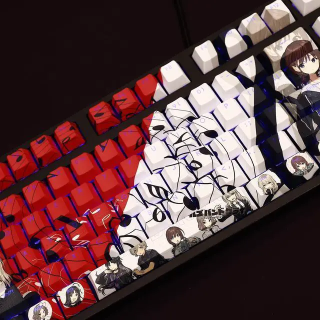 Alt view image 3 of 7 - GIRLS BAND CRY translucency PBT heat-sublimation keycaps 108key Cherry Height