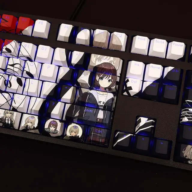 Alt view image 4 of 7 - GIRLS BAND CRY translucency PBT heat-sublimation keycaps 108key Cherry Height