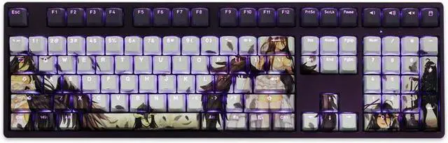 Alt view image 2 of 7 - overlord Albedo translucency PBT heat-sublimation keycaps 108key Cherry Height