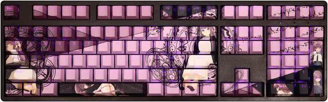 Main image of Frieren: Beyond Journey's End Fern translucency PBT heat-sublimation keycaps 108key Cherry Height