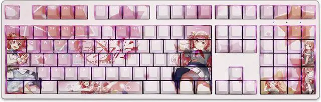 Alt view image 2 of 5 - Love Live! Sunshine!! Momoi Airi translucency PBT heat-sublimation keycaps 108key Cherry Height
