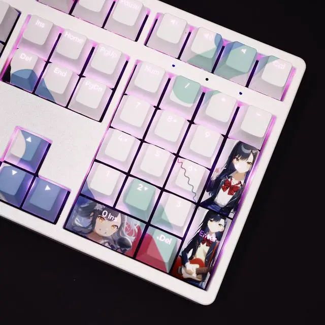 Alt view image 2 of 6 - World Plan Colorful Stage Shiraishi An translucency PBT heat-sublimation keycaps 108key Cherry Height