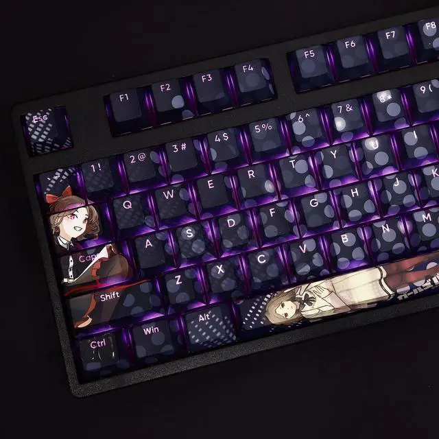 Alt view image 2 of 6 - GIRLS BAND CRY Ebizuka Tomo translucency PBT heat-sublimation keycaps 108key Cherry Height