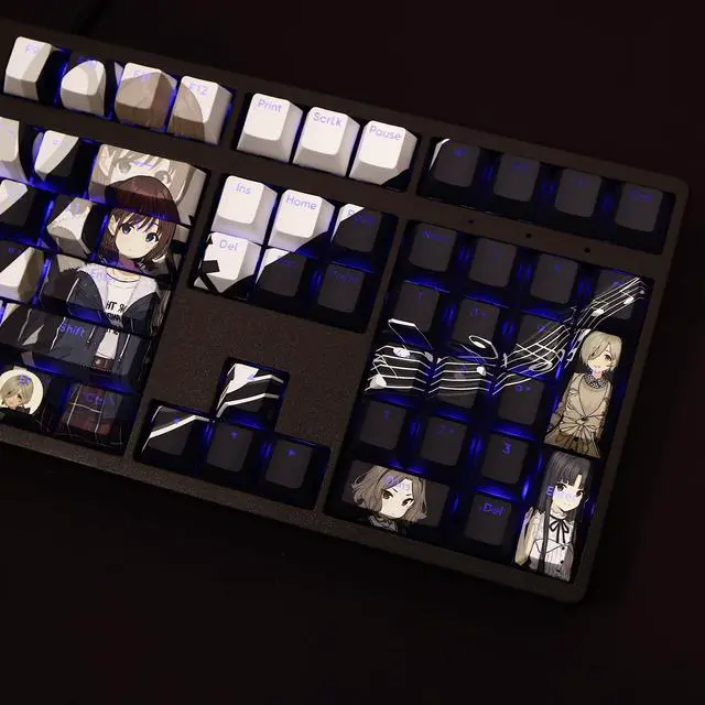 Alt view image 5 of 7 - GIRLS BAND CRY translucency PBT heat-sublimation keycaps 108key Cherry Height
