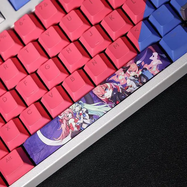 Alt view image 3 of 7 - Honkai Impact 3 Delta translucency PBT heat-sublimation keycaps 108key Cherry Height