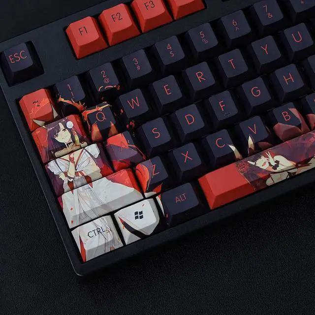 Alt view image 2 of 7 - Azur Lane Akagi Light tight PBT heat-sublimation keycaps 108key Cherry Height