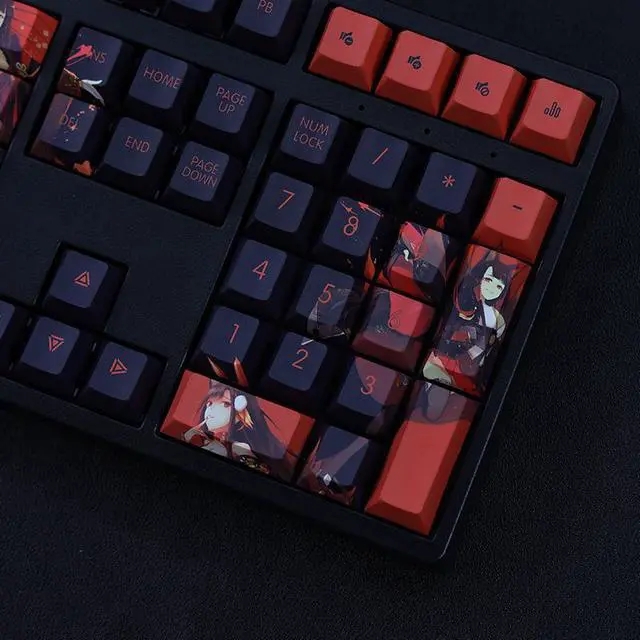 Alt view image 4 of 7 - Azur Lane Akagi Light tight PBT heat-sublimation keycaps 108key Cherry Height