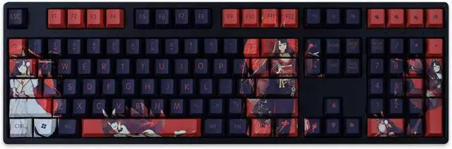 Alt view image 5 of 7 - Azur Lane Akagi Light tight PBT heat-sublimation keycaps 108key Cherry Height