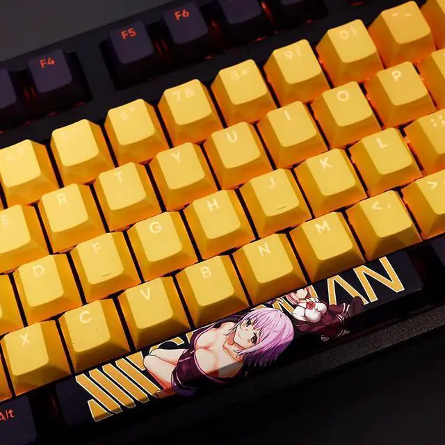 Alt view image 3 of 7 - Azur Lane Shinjou Akane translucency PBT heat-sublimation keycaps 108key Cherry Height