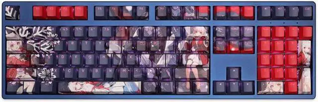 Alt view image 5 of 7 - Honkai: Star Rail Clara translucency PBT heat-sublimation keycaps 108key Cherry Height