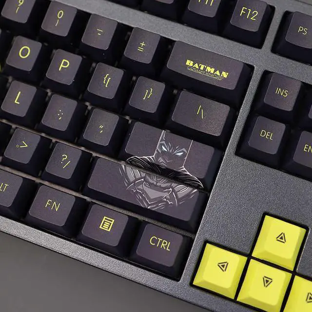 Alt view image 4 of 7 - Batman The Dark Knight translucency PBT heat-sublimation keycaps 108key Cherry Height