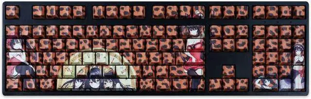 Alt view image 2 of 7 - DATE A LIVE Tokisaki Kurumi translucency PBT heat-sublimation keycaps 108key Cherry Height