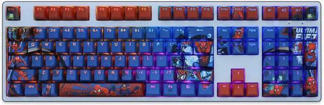 Alt view image 5 of 7 - marvel universe Spider-Man translucency PBT heat-sublimation keycaps 108key Cherry Height