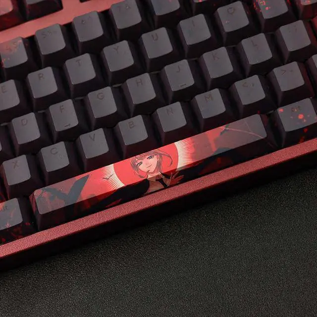 Alt view image 3 of 7 - Chainsaw Man Makima translucency PBT heat-sublimation keycaps 108key Cherry Height