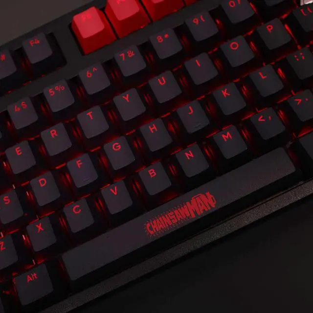 Alt view image 5 of 7 - Chainsaw Man Makima translucency PBT heat-sublimation keycaps 108key Cherry Height