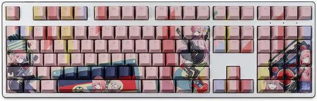Alt view image 3 of 7 - Bocchi The Rock! Gotoh Hitori translucency PBT heat-sublimation keycaps 108key Cherry Height