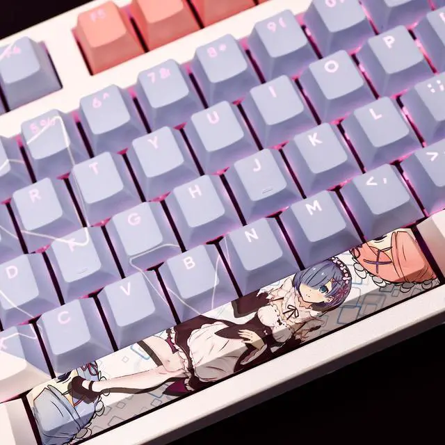 Alt view image 2 of 7 - Re kara Hajimeru Isekai Seikatsu Rem translucency PBT heat-sublimation keycaps 108key Cherry Height