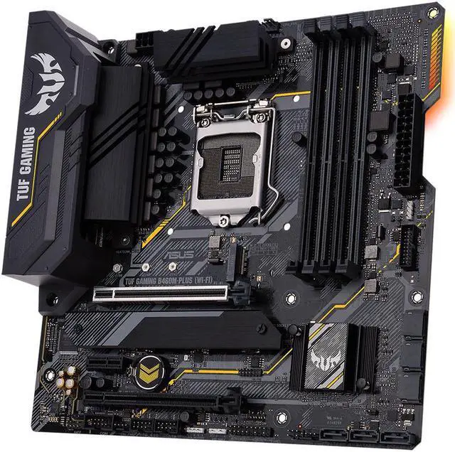 Alt view image 3 of 5 - ASUS TUF GAMING B460M-PLUS (WI-FI) LGA 1200 DDR4 128GB Micro ATX Motherboard