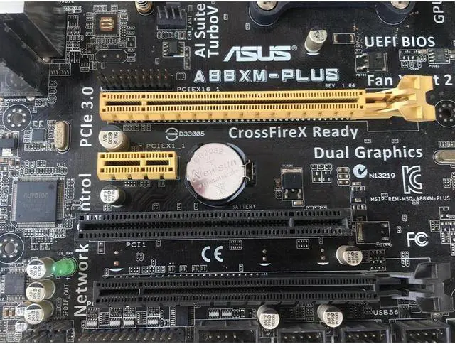 Alt view image 2 of 6 - ASUS A88XM-PLUS Socket FM2/FM2+ DDR3 64GB Micro ATX Motherboard
