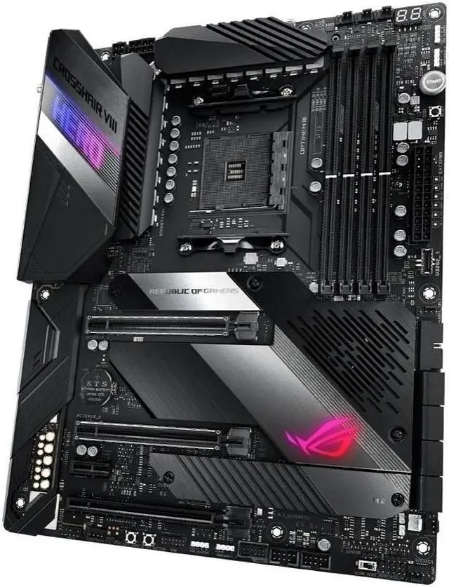 Alt view image 4 of 5 - ASUS ROG CROSSHAIR VIII HERO WI-FI Socket AM4 DDR4 128GB ATX Motherboard