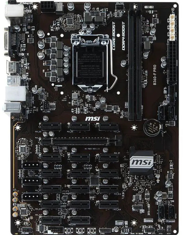 Main image of MSI B360-F PRO Intel B360 LGA 1151 DDR4 64GB ATX Motherboard