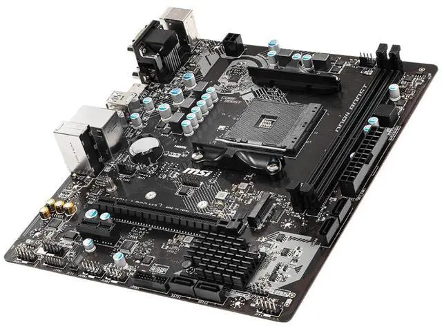 Alt view image 3 of 4 - MSI A320M-A PRO M2 AMD A320 Socket AM4 DDR4 32GB Micro ATX Motherboard