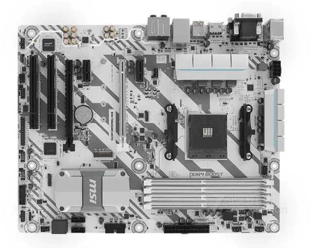 Main image of MSI B350 TOMAHAWK ARCTIC AMD B350 Socket AM4 DDR4 64GB ATX Motherboard
