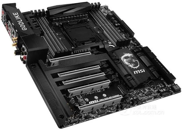 Alt view image 2 of 4 - MSI X99A Godlike Gaming CARBON Intel X99 LGA 2011-V3 DDR4 128GB E-ATX Motherboard