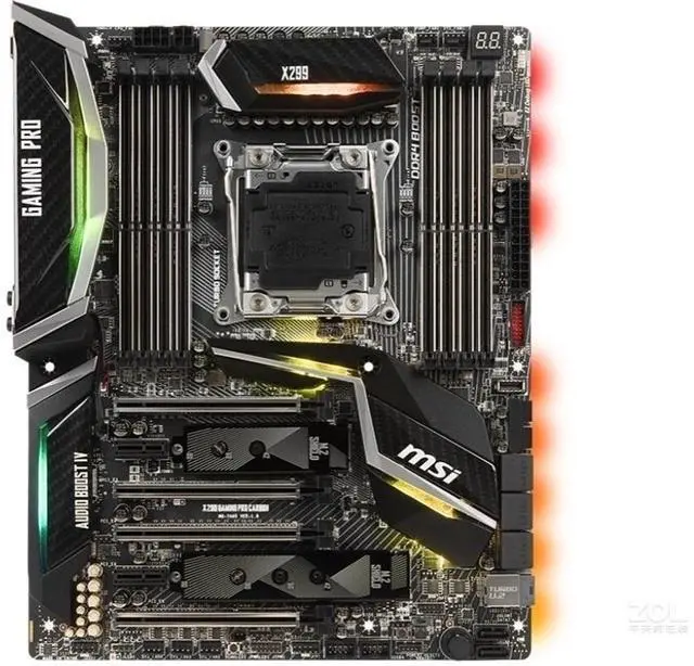 Main image of MSI X299 GAMING PRO CARBON Intel X299 LGA 2066 DDR4 128GB ATX Motherboard