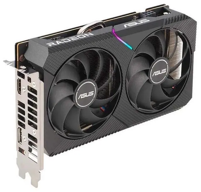 Alt view image 3 of 3 - ASUS DUAL RX6500XT-O4G Video Card Radeon RX 6500 XT
