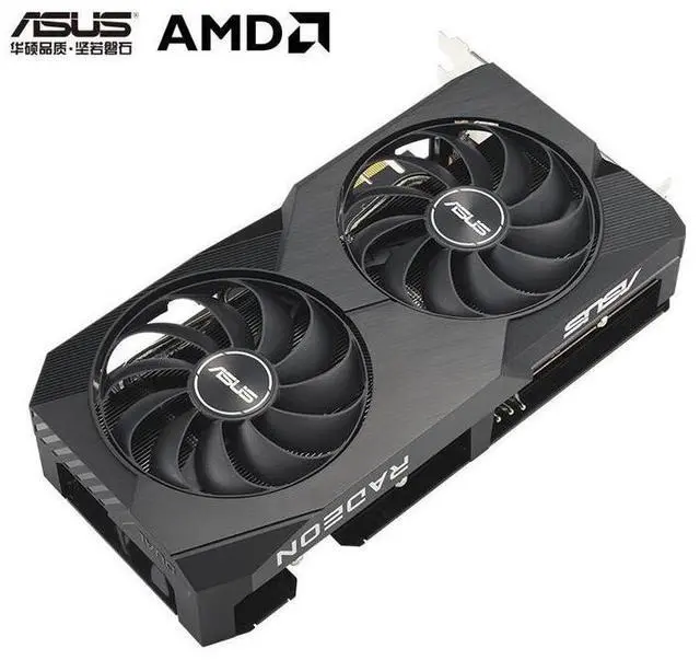 Alt view image 3 of 4 - ASUS DUAL RX7600-O8G Video Card Radeon RX 7600