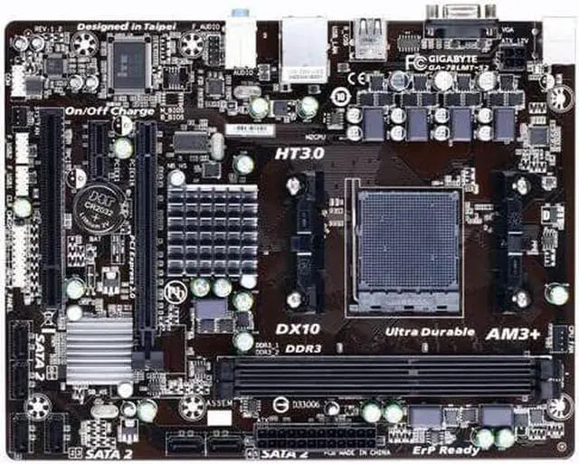 Main image of GIGABYTE GA-78LMT-S2(rev.1.2) Socket AM3+/AM3 AMD 760G DDR3 16GB Micro ATX