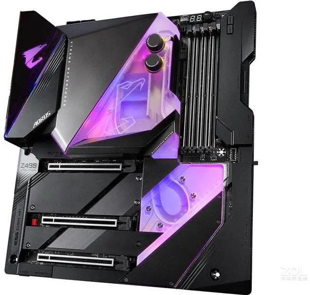 Alt view image 3 of 4 - GIGABYTE Z490 XTREME WATERFORCE LGA 1200 Intel Z490 DDR4 128GB E-ATX