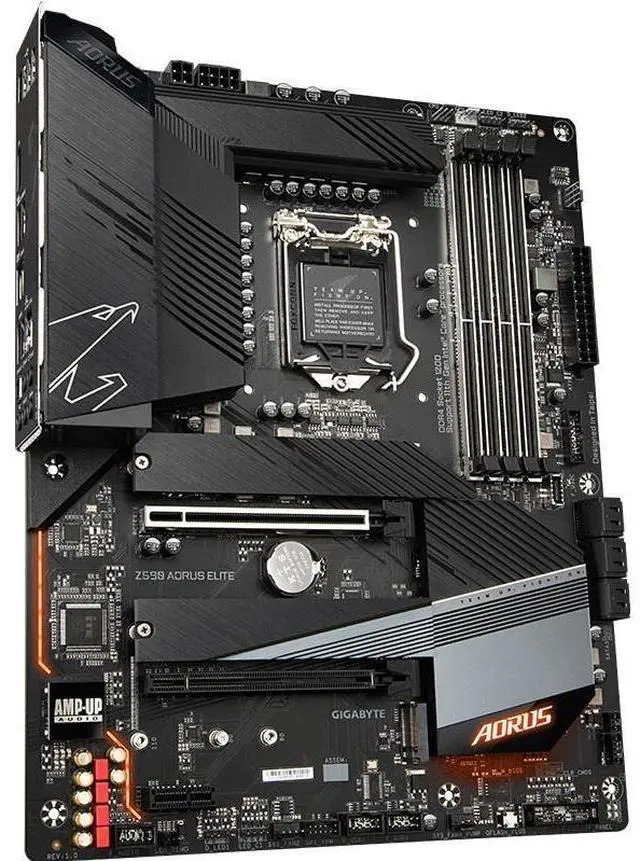 Alt view image 3 of 5 - GIGABYTE Z590 ELITE LGA 1200 Intel Z590 DDR4 128GB ATX