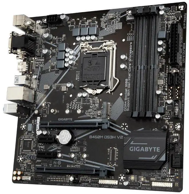 Alt view image 2 of 4 - GIGABYTE GA-B460M DS3H V2 LGA1200 Intel B460 DDR4 128 GB Micro ATX