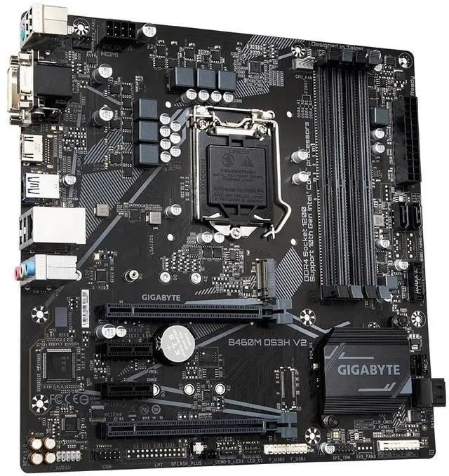 Alt view image 3 of 4 - GIGABYTE GA-B460M DS3H V2 LGA1200 Intel B460 DDR4 128 GB Micro ATX