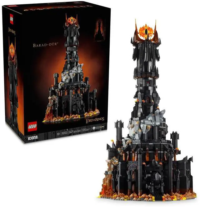 Alt view image 2 of 5 - international version Icons Series 10333 The Lord of the Rings: Barad-dûr Number of parts 5471 Suitable for age 18+ toy building blocks