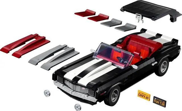 Alt view image 3 of 5 - international version Icons Series 10304 Chevrolet Camaro Z28 Number of parts 1456 Suitable for age 18+ toy building blocks