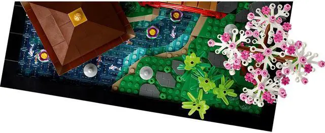 Alt view image 4 of 5 - international version Icons Series 10315 Tranquil Garden Number of parts 1363 Suitable for age 18+ toy building blocks