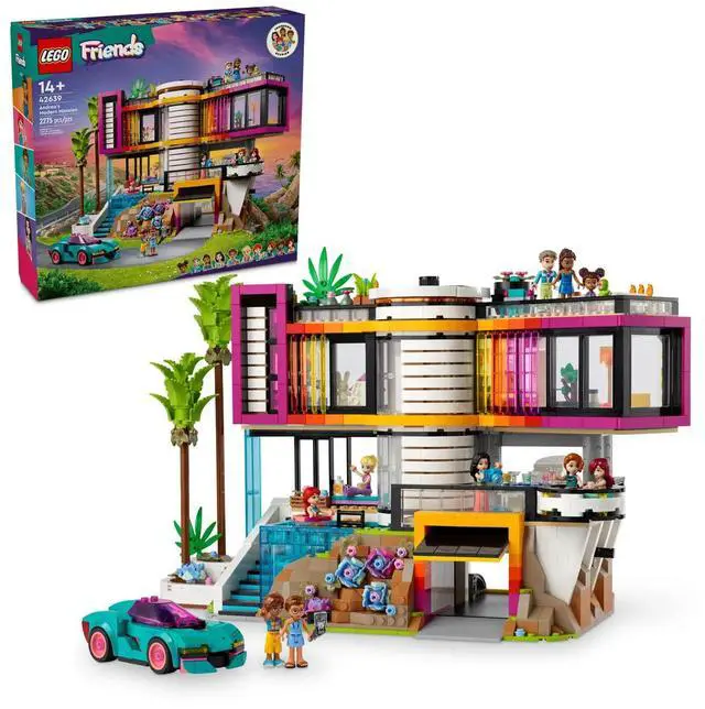 Alt view image 2 of 5 - international version Friends Series 42639 Andrea's Modern Mansion Number of parts 2275 Suitable for age 14+ toy building blocks