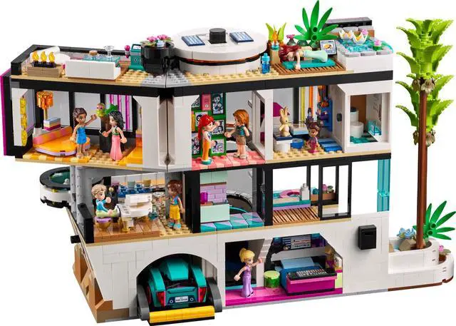Alt view image 3 of 5 - international version Friends Series 42639 Andrea's Modern Mansion Number of parts 2275 Suitable for age 14+ toy building blocks