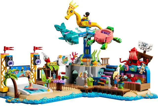 Main image of international version Friends Series 41737 Beach Amusement Park Number of parts 1348 Suitable for age 12+ toy building blocks